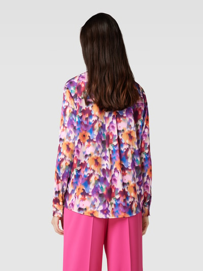 Christian Berg Woman Selection Blouse met all-over bloemenprint Oudroze gemêleerd - 5