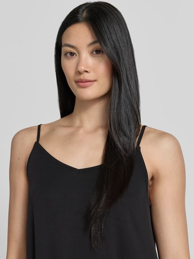 Jake*s Casual midi-jurk van modalmix met spaghettibandjes Zwart - 3
