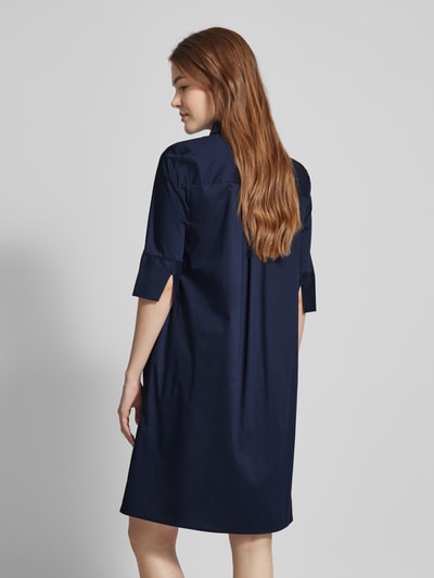 Christian Berg Woman Selection Knielange jurk met korte knoopsluiting Marineblauw - 5