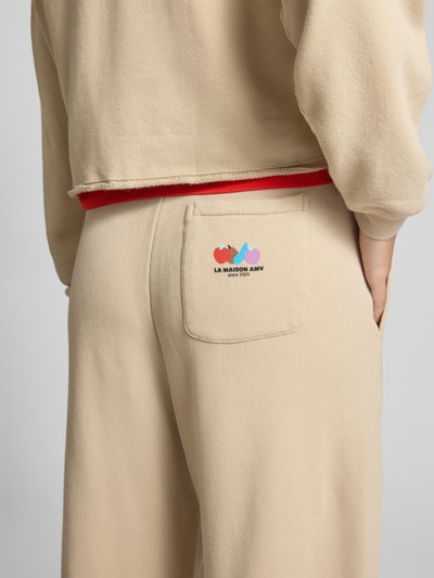 American Vintage Sweatpants mit elastischem Bund Modell 'ATUBAY' Beige 3