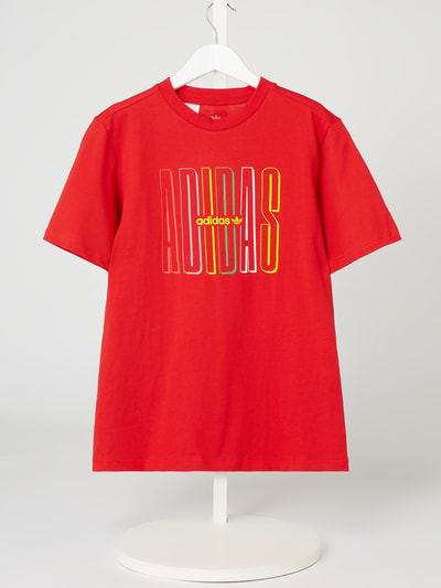 adidas Originals T-Shirt mit Logo-Print Rot 1