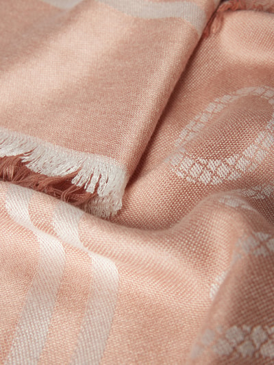 Liu Jo White Sjaal van viscose met labeldetail Roze - 2