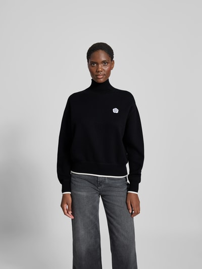 Kenzo Pullover mit Label-Stitching Black 4