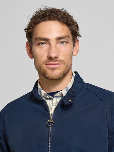 Barbour Regular Fit Blouson aus reiner Baumwolle Jeansblau 3