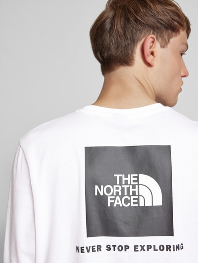 The North Face Bluzka z długim rękawem i nadrukiem z logo Biały 3