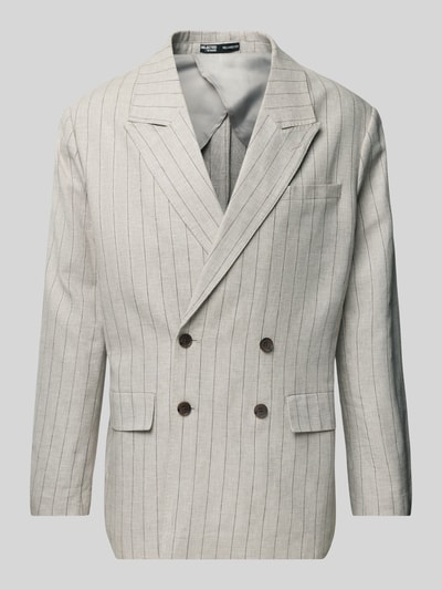 SELECTED HOMME Marynarka lniana z brustaszą Jasnobrązowy 2