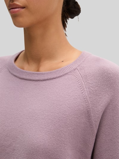 Marc O'Polo Sweter z wełny z raglanowymi rękawami Fiołkoworóżowy 3