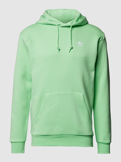 adidas Originals Hoodie aus Baumwoll-Mix mit Logo-Stickerei Hellgruen 2