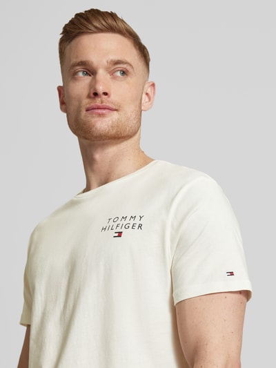 Tommy Hilfiger T-shirt met ronde hals Zand - 3