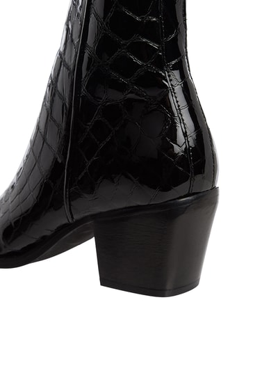 POELMAN B.V. Booties van leer  - 2