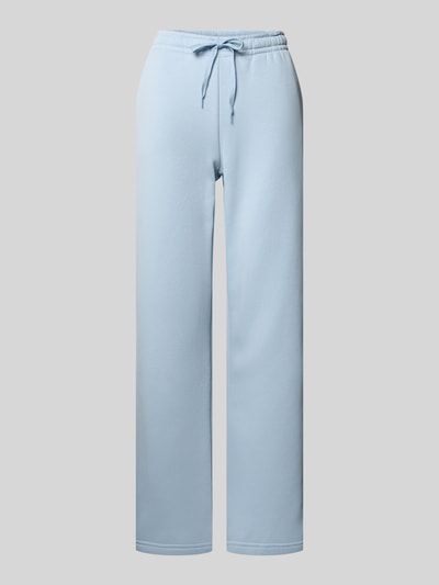 Produktfoto, Sweatpants mit elastischem Bund Modell 'Iconic' von Gina Tricot in Hellblau, Baumwoll-Mix, Relaxed Fit, glatte Struktur