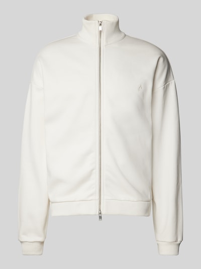 Drykorn Sweatjacke mit Motiv-Stitching Modell 'MAKKANO' Offwhite 2