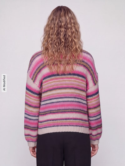 ONLY Pullover mit kuscheligem Grobstrick Offwhite 5