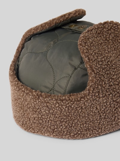 Barbour Trapper-muts met doorgestikt motief, model 'SANDBAY' Olijfgroen - 2