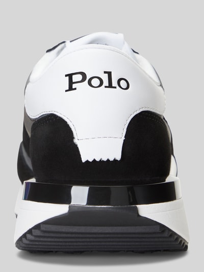 Produktfoto, Low Top Sneaker mit Veloursleder von Polo Ralph Lauren, Two Tone Optik, strukturiertes Mesh, Label-Prägung, Rückansicht