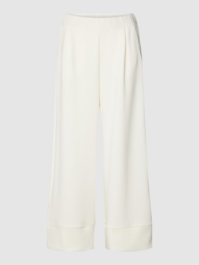 Rich & Royal Stoffen broek met verkorte pasvorm Offwhite - 2