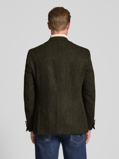 Carl Gross Sakko Harris-Tweed aus Schurwolle Modell 'Theo' Dunkelgruen 5