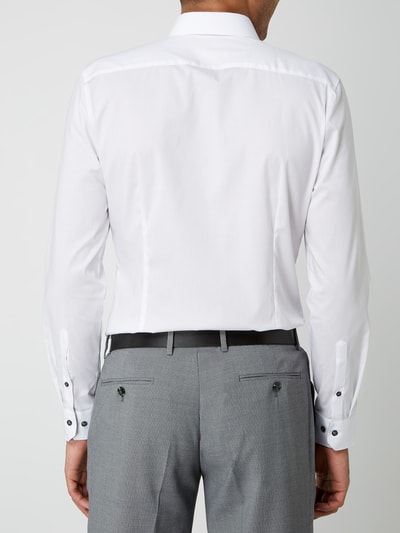 OLYMP No. Six Koszula biznesowa o kroju super slim fit z popeliny Biały 5