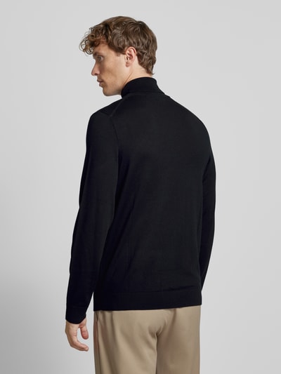 SELECTED HOMME Rollkragenpullover aus Wolle Modell 'TRAY' Black 5