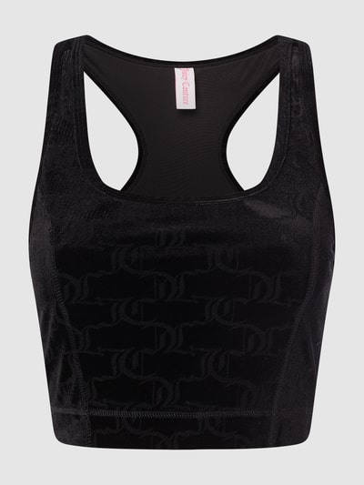 Juicy Couture Sport Bustier aus Samt Black 1