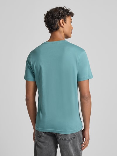 LERROS T-Shirt mit Label-Stitching Tuerkis 5