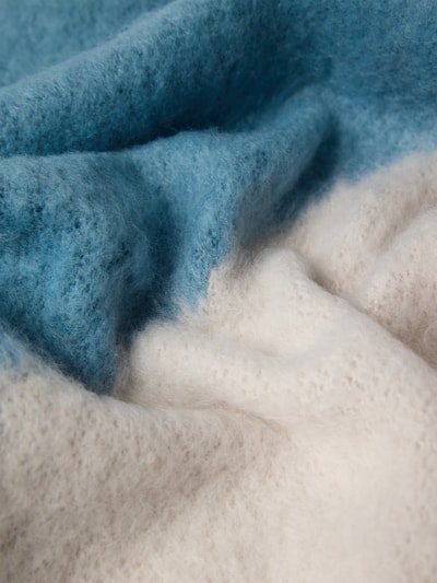 Kurt Beines Schal im Colour-Blocking-Design Hellblau 2