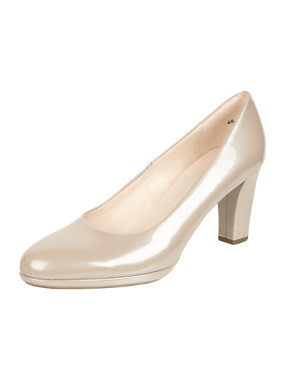 PETER KAISER Pumps aus Lackleder Beige 1