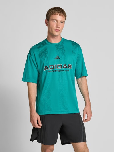adidas Sportswear Regular fit T-shirt met logoprint, model 'Tiro' Lindegroen - 4