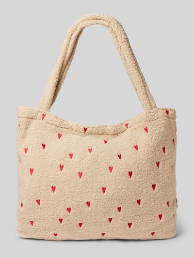 STUDIO NOOS Handtasche aus Teddyfell Sand 4