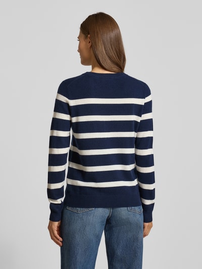 Christian Berg Woman Gebreide pullover van puur kasjmier Donkerblauw - 5