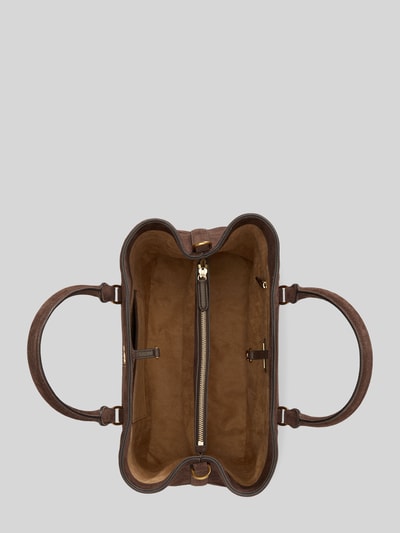 Lauren Ralph Lauren Henkeltasche mit Logo-Detail Modell 'MARCY' Dunkelbraun 4