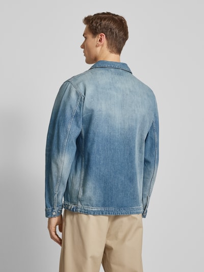 Replay Regular Fit Jeanshemdjacke mit Brusttasche Modell 'Worker Shirt' Jeansblau 5