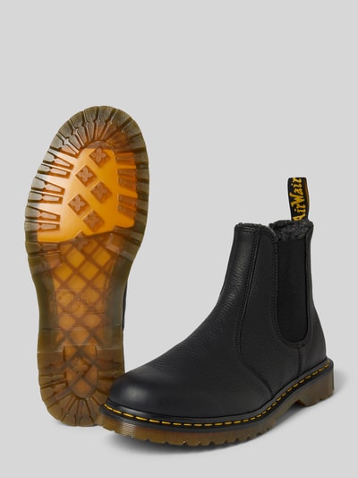 Dr. Martens Boots van leer met elastische inzetten en labeldetail Zwart - 4