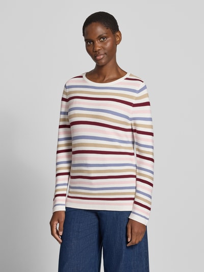 Tom Tailor Regular Fit Pullover aus reiner Baumwolle Rosa 4