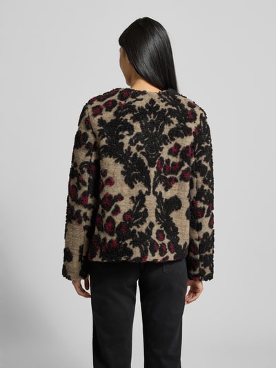 Milano Italy Jacke aus Woll-Mix mit Eingrifftaschen Sand 5