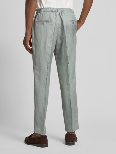 Antony Morato Regular Fit Leinenhose mit Bundfalten Hellgruen 5