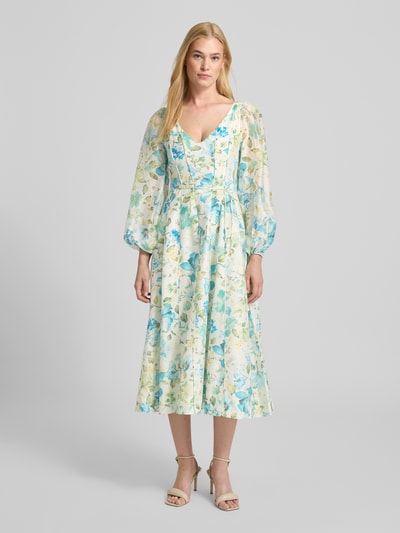 Forever New Avondjurk met strikceintuur Bleu - 4