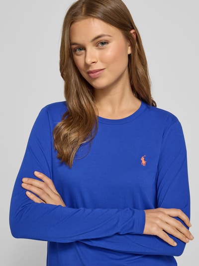 Polo Ralph Lauren Shirt met lange mouwen en labelstitching Donkerblauw - 3