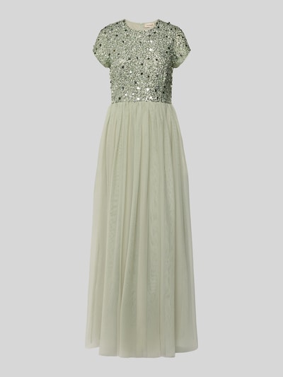 LACE & BEADS Abendkleid mit Paillettenbesatz Mint 2