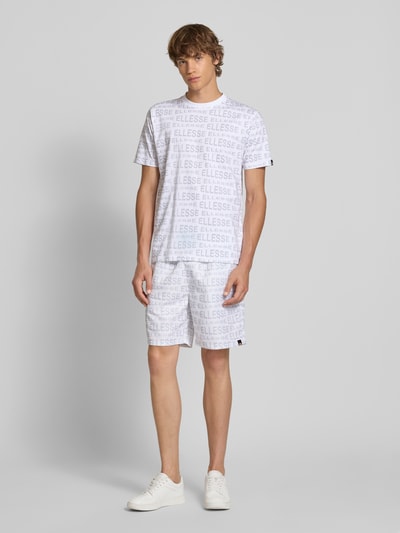Ellesse Regular Fit Shorts mit Tunnelzug Modell 'DISTORTA' Weiss 1