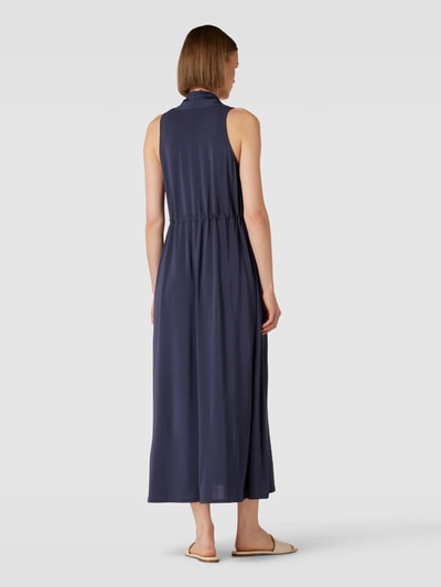 MaxMara Leisure Maxi-jurk met tunnelkoord, model 'ZITTO' Marineblauw - 5