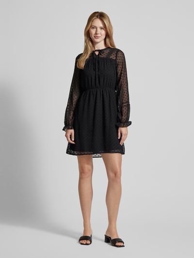 Vero Moda Minikleid mit langem Arm Modell 'LEAH' Black 1