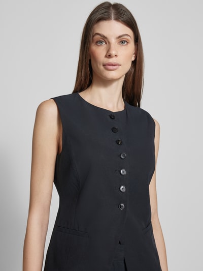 Mango Weste mit Rundhalsausschnitt Modell 'GRETA' Black 3