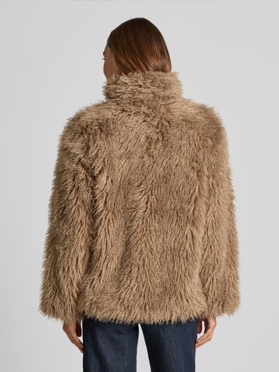 FREE/QUENT Jacke aus Kunstfell Modell 'Fine' Beige 5