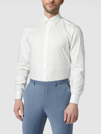 OLYMP Level Five Slim fit zakelijk overhemd van twill  Ecru - 4