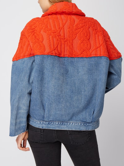 Levi's® Made & Crafted Kurtka Trucker Jacket z dzianinowym obszyciem Jeansowy niebieski 4