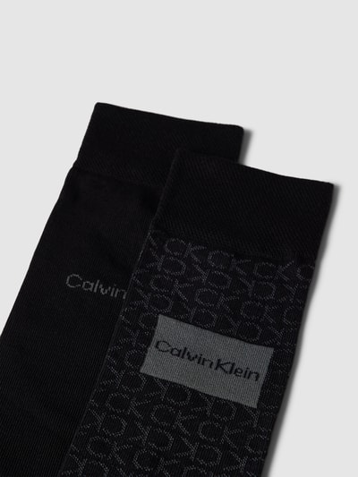 CK Calvin Klein Socken mit Label-Details im 2er-Pack Black 2