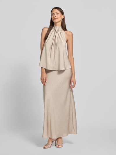 mbyM Blousetop met siersteentjes, model 'Zuzela' Zand - 1