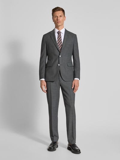 BOSS Slim fit 2-knoops colbert met klepzakken, model 'Jasper' Antraciet - 1