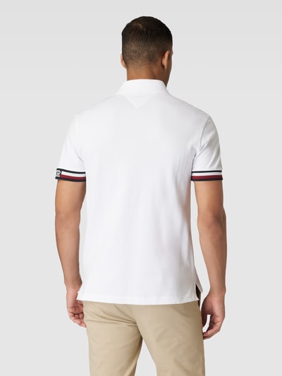 Tommy Hilfiger Koszulka polo z napisem z logo Biały 5